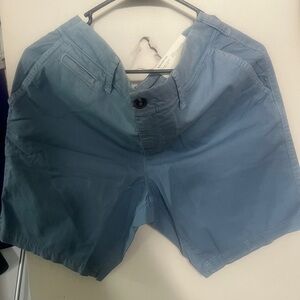Brown and Blue Cargo Shorts
